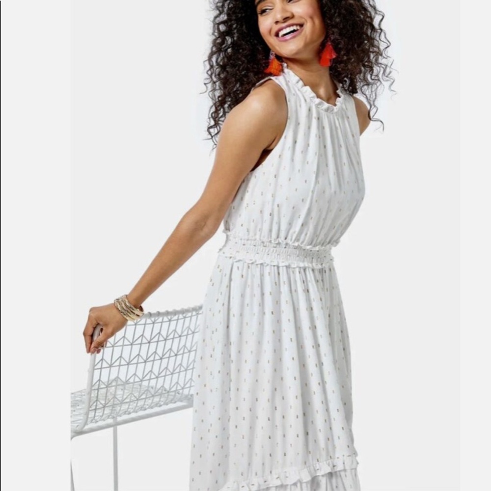 Chaya tiered midi dress